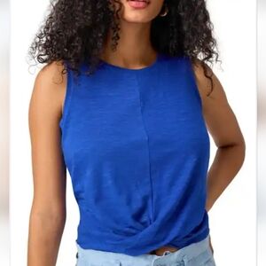 Aerie Royal Blue Cropped Yoga Top
